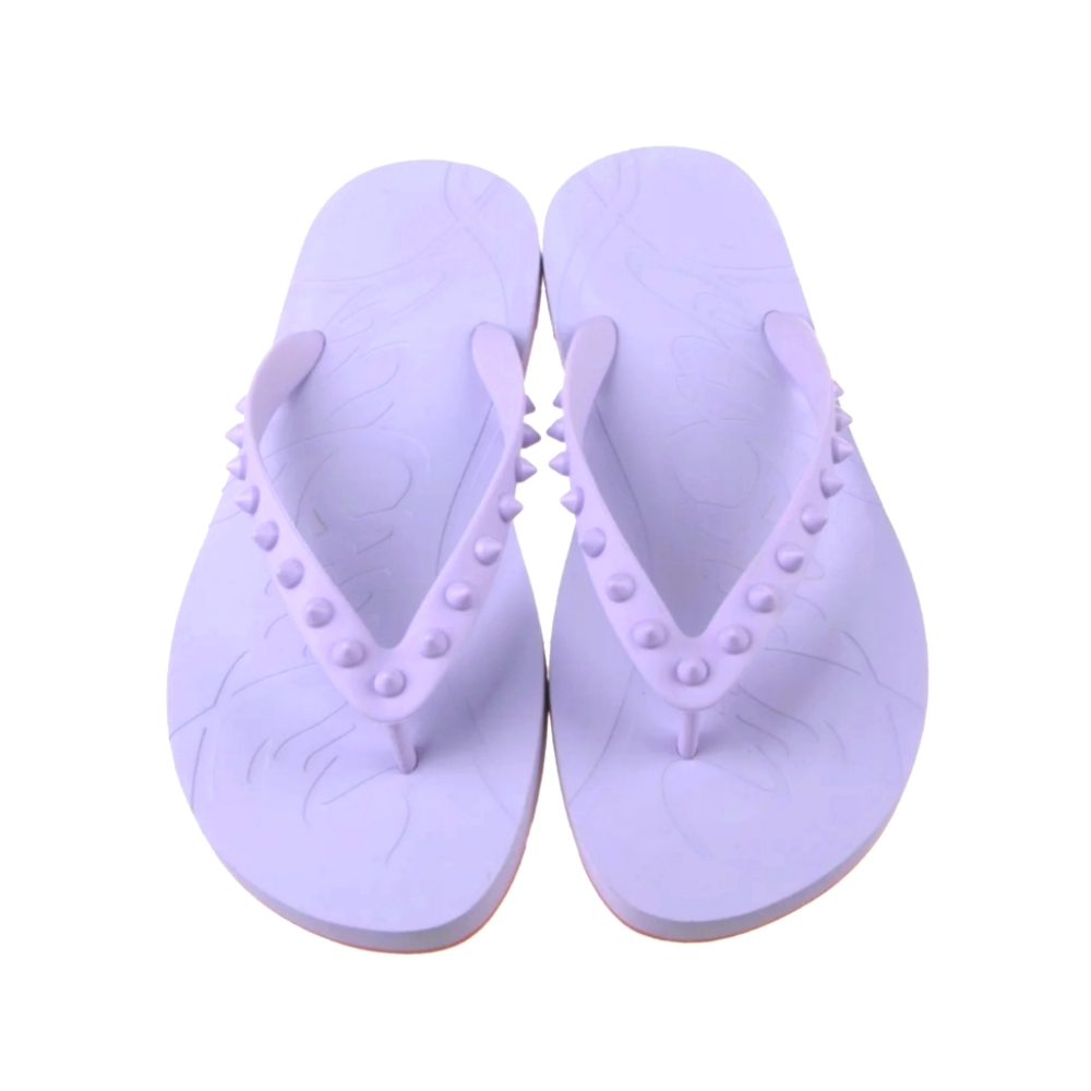 Christian Louboutin Loubi Spike Rubber Flip Flops